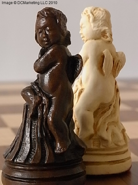 Louis XIV Plain Theme Chess Set